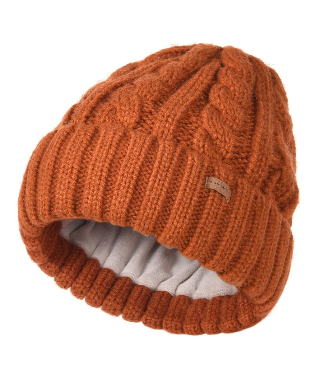 9740 Beanies Winter Hats Fleece Lined Cable Knit Hat Warm Winter Snow Ski